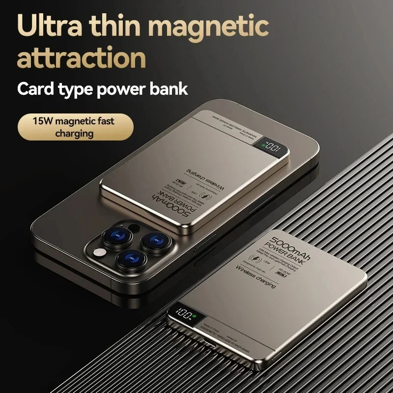 VoltPulse™ Cyberpunk MagSafe Magnetic Power Bank