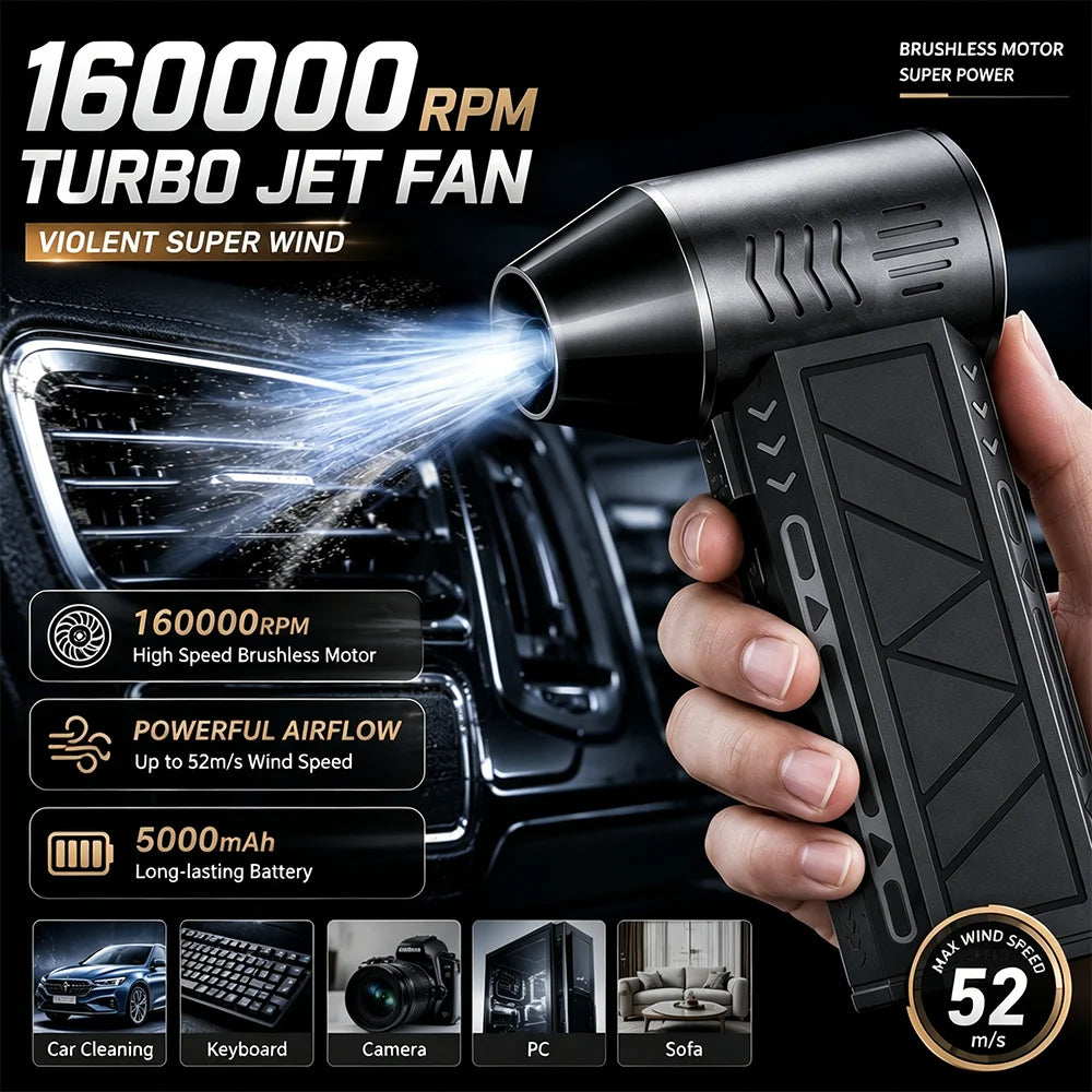 VoltBlast™ 160,000 RPM Ultra-High-Speed Blower Jet Fan