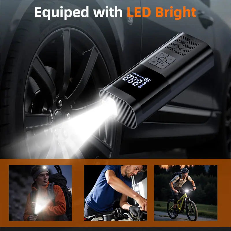 VoltDrive™ Smart Digital Air Compressor & Tire Pump