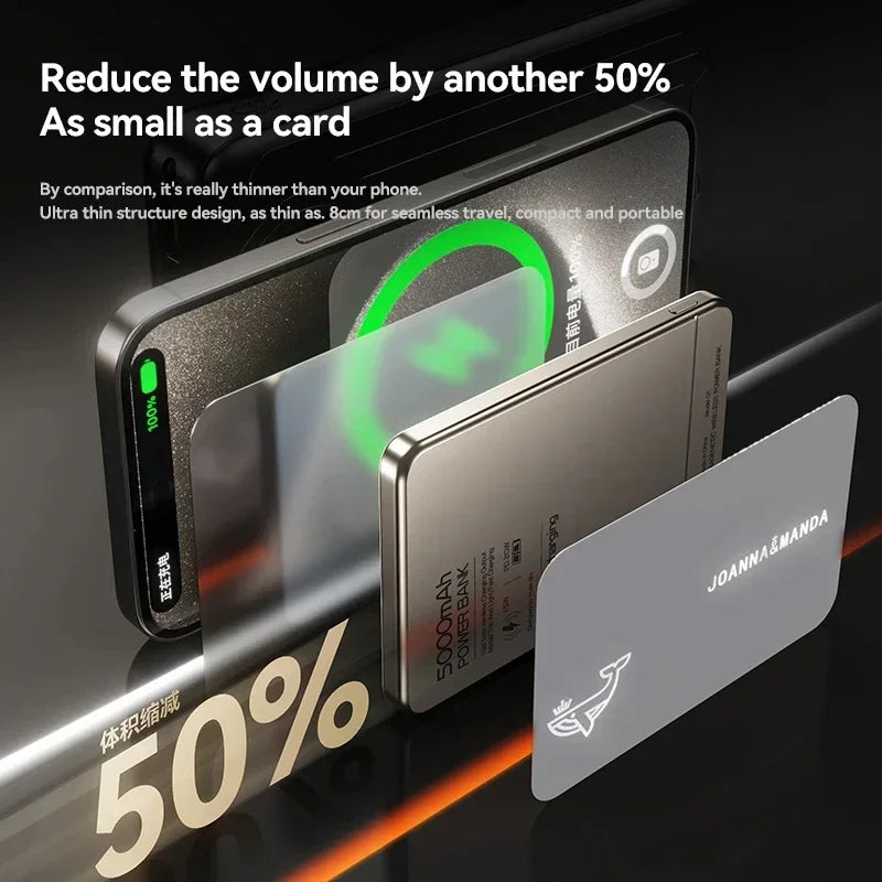 VoltPulse™ Cyberpunk MagSafe Magnetic Power Bank