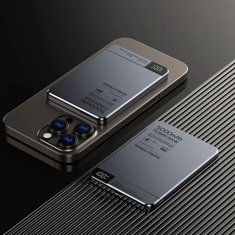 VoltPulse™ Cyberpunk MagSafe Magnetic Power Bank