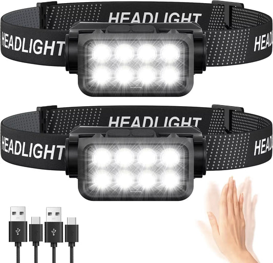 VoltBeam™ 230° Motion-Sensor Rechargeable LED Headlamp
