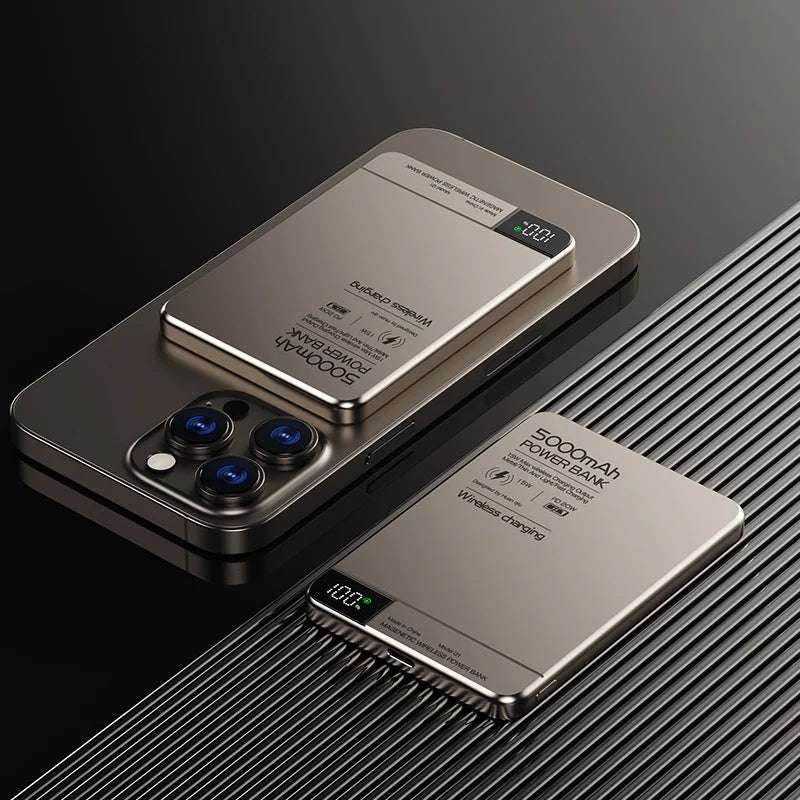 VoltPulse™ Cyberpunk MagSafe Magnetic Power Bank