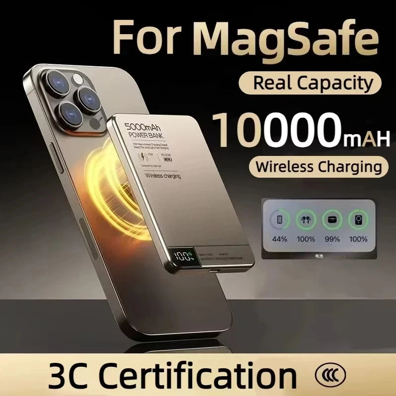 VoltPulse™ Cyberpunk MagSafe Magnetic Power Bank