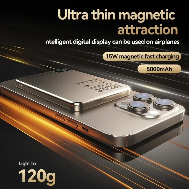 VoltPulse™ Cyberpunk MagSafe Magnetic Power Bank