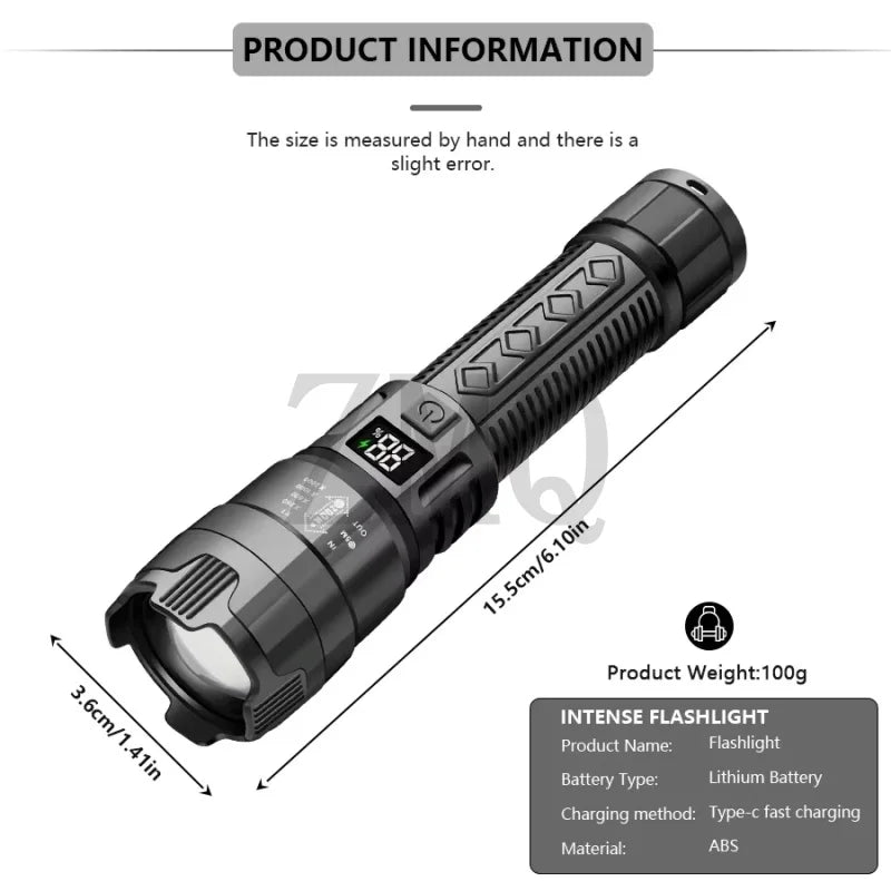 VoltBeam™ Ultra-Bright Tactical Zoomable Flashlight