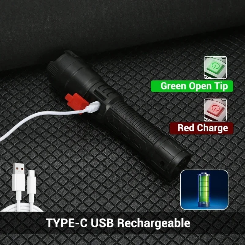 VoltBeam™ Ultra-Bright Tactical Zoomable Flashlight