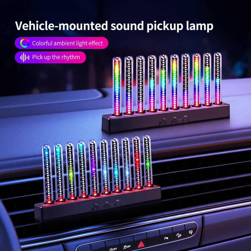 VoltGlow™ 10-Tube RGB Sound-Reactive Ambient Light Bar